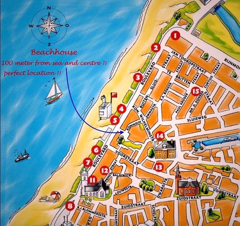 Beachhouse Anna, 1 Minute Walk To The Beach And Centre Of Katwijk, Free Private Parking Next To The House ! Katwijk aan Zee Εξωτερικό φωτογραφία